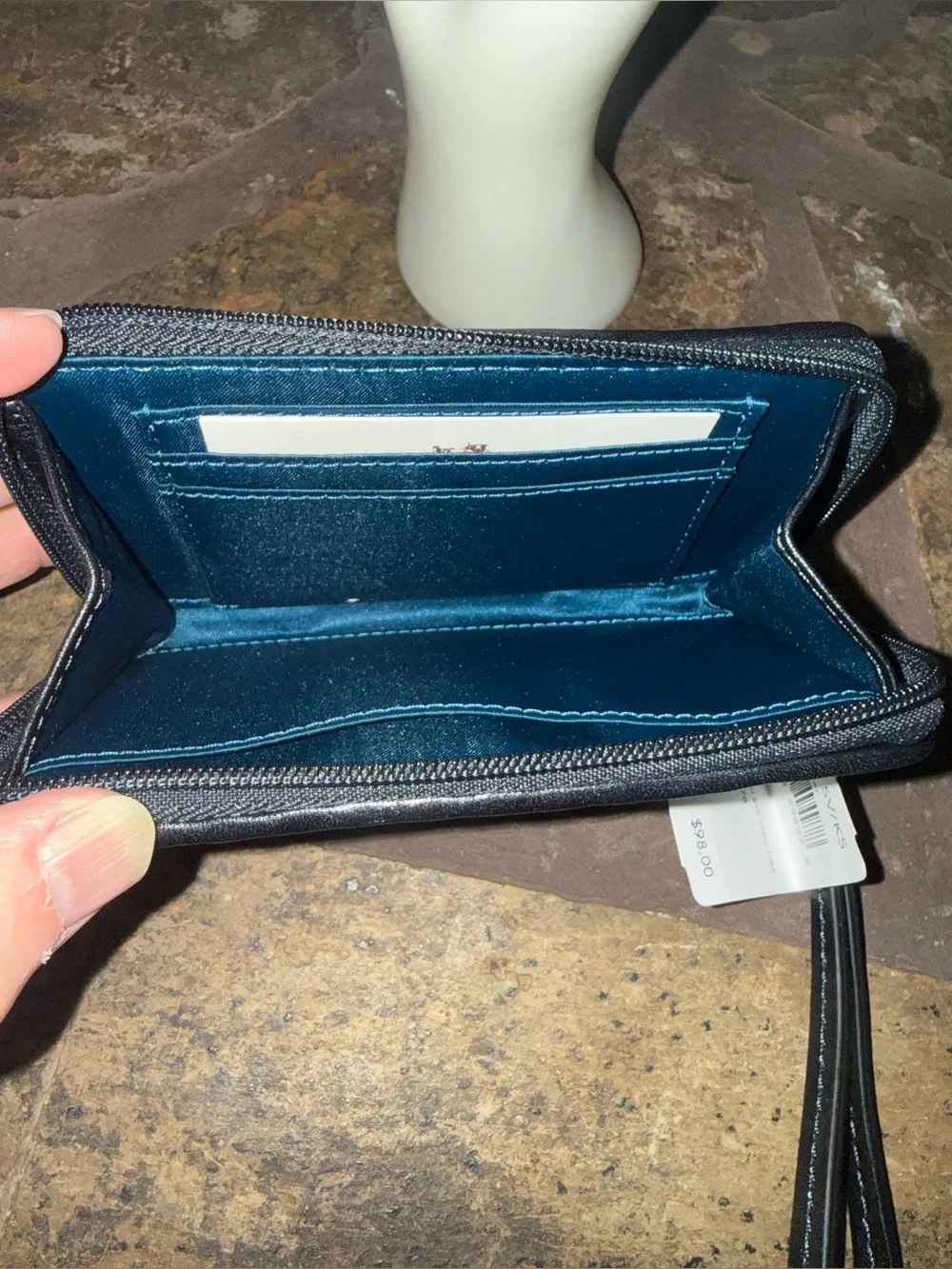 Coach Madison Gathered Leather Universal Case Wallet NWT